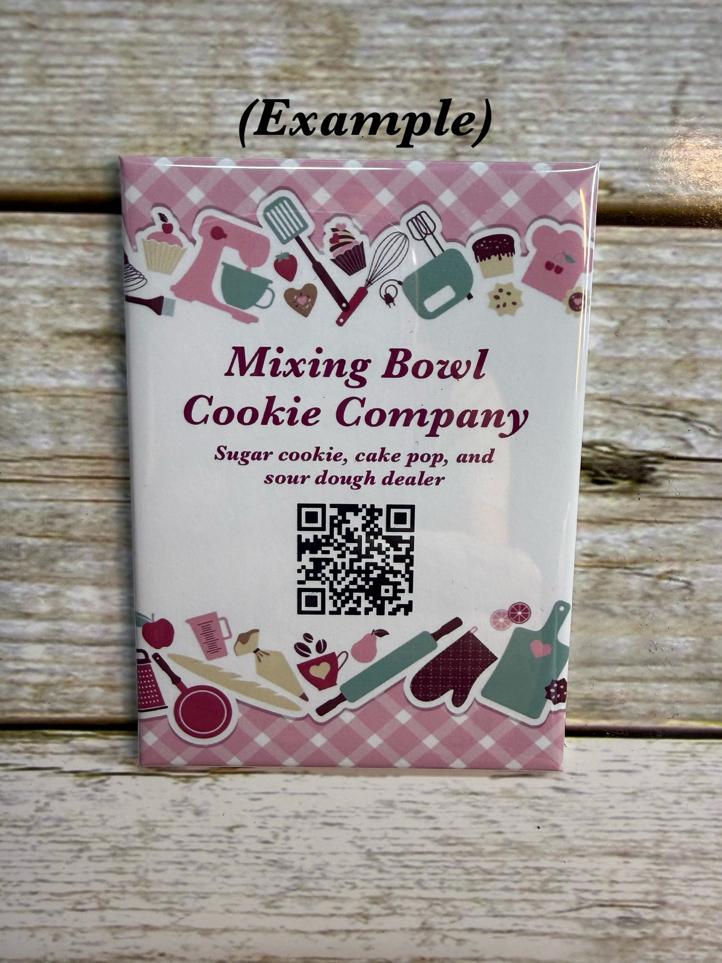 (Bulk Order) Baking Themed 2.5” x 3.5” Rectangle Custom Magnets