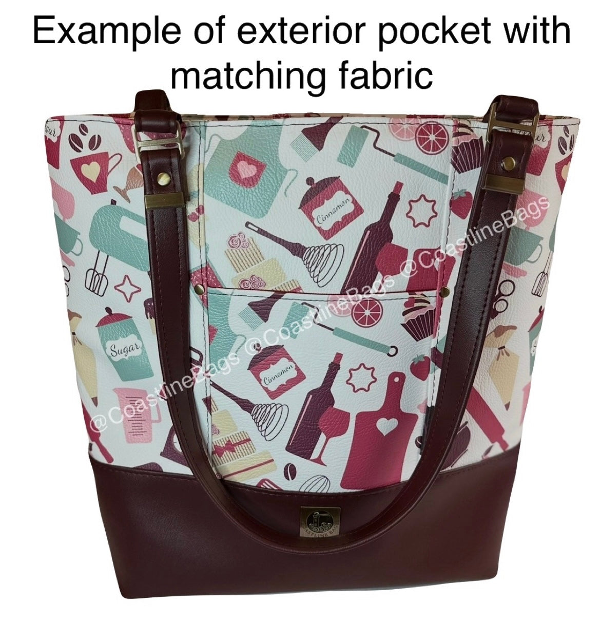Baker's Theme Tote Bag (With Exterior Pockets)