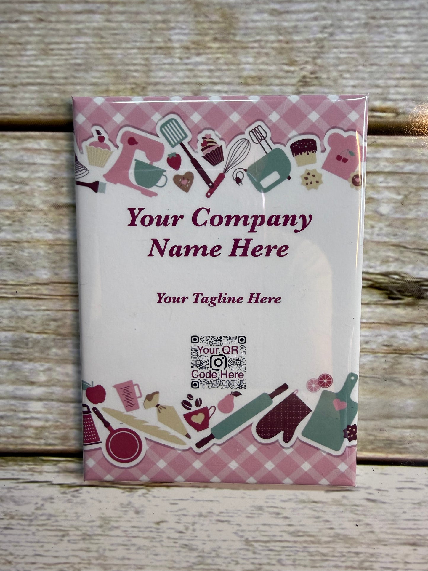 (Bulk Order) Baking Themed 2.5” x 3.5” Rectangle Custom Magnets