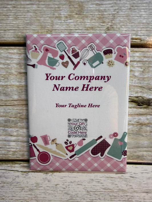 (Bulk Order) Baking Themed 2.5” x 3.5” Rectangle Custom Magnets