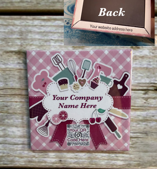 (Bulk Order) Baking Themed 2” Square Custom Magnets