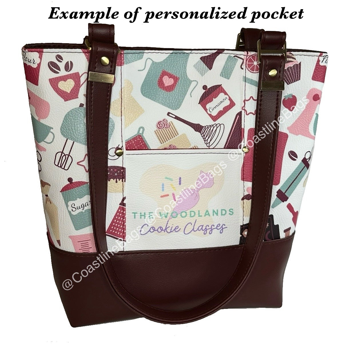 Baker's Theme Tote Bag (With Exterior Pockets)