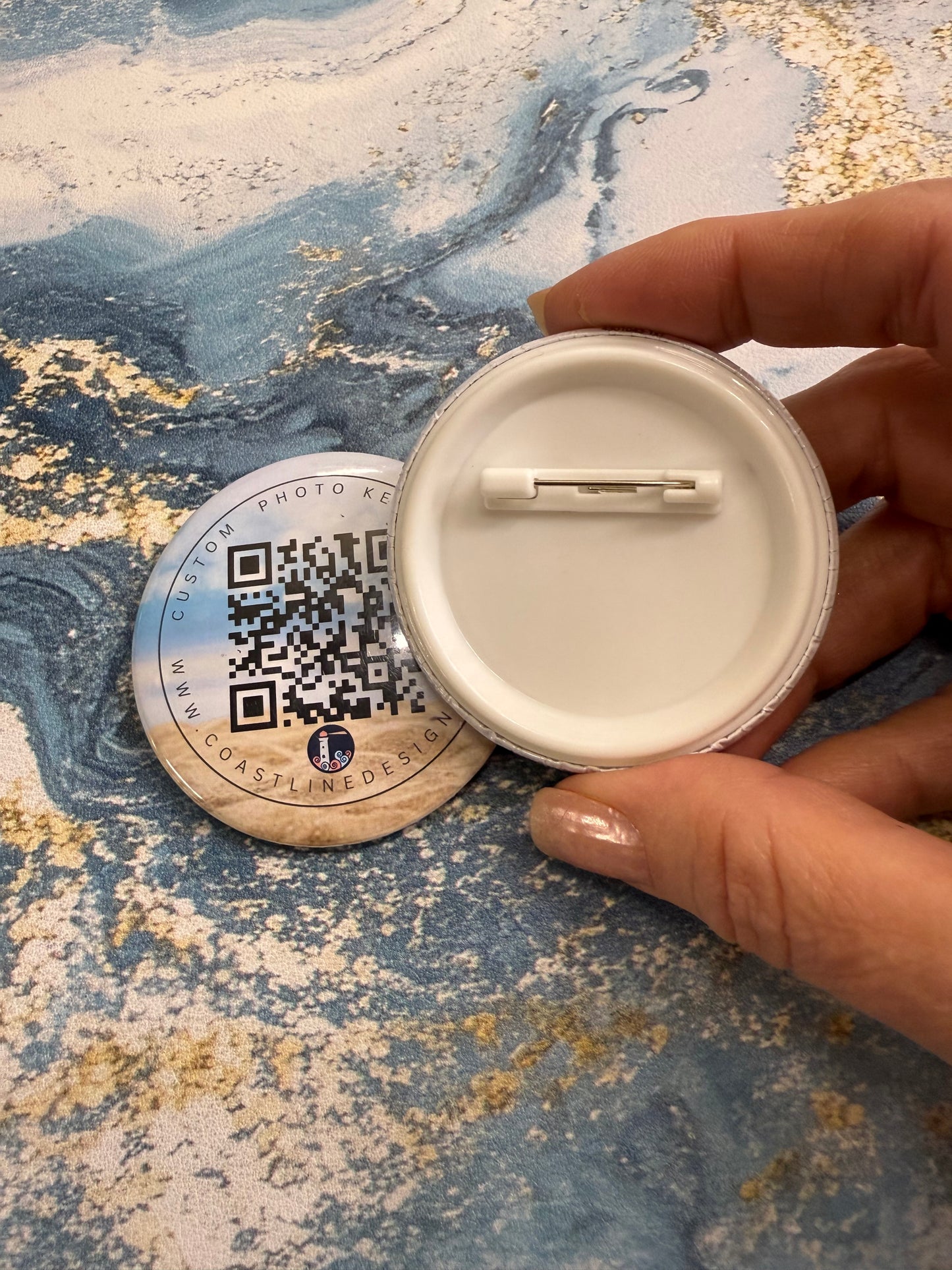 2.25" Round Custom Photo Magnets, Mirrors, or Pins