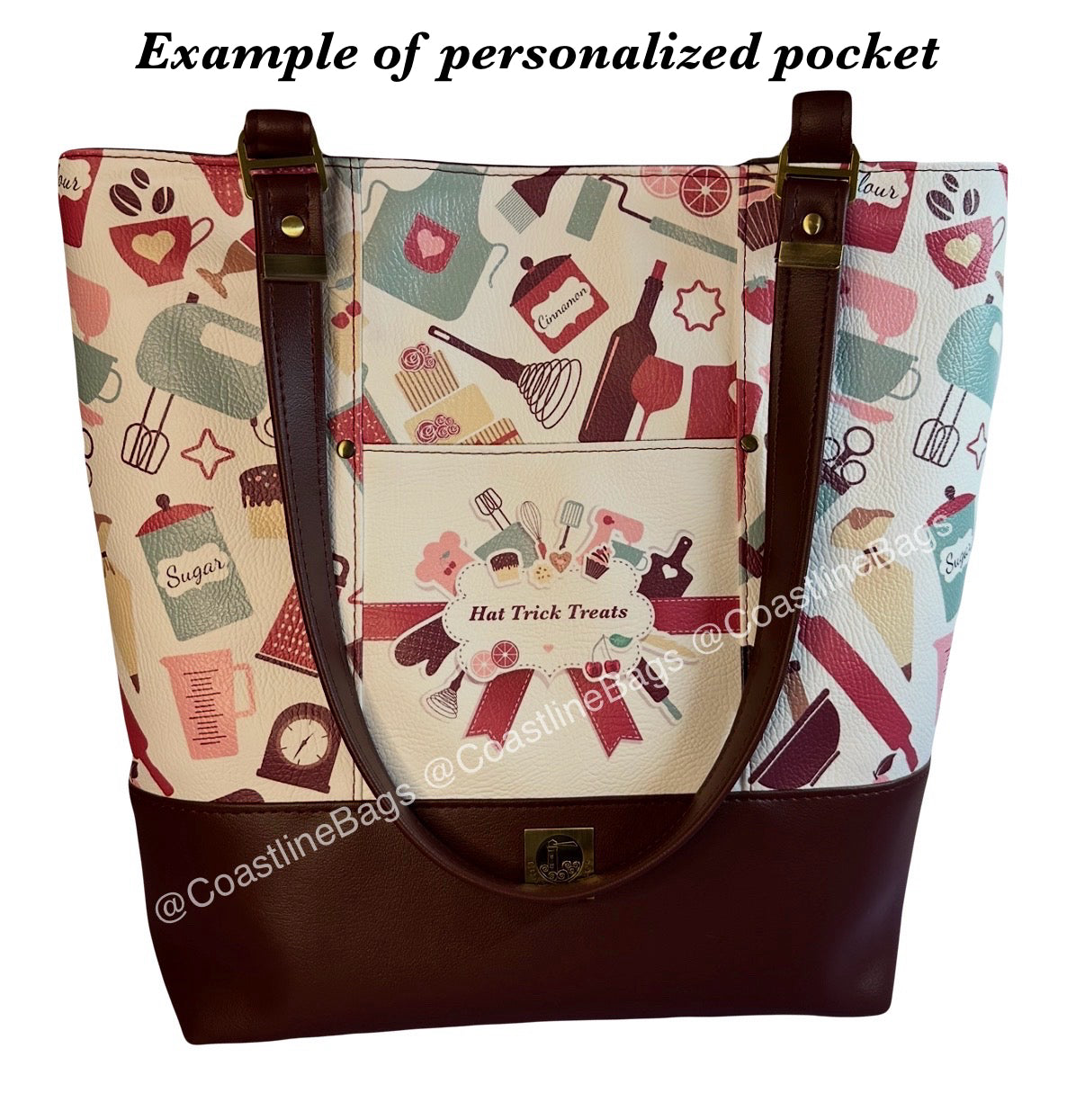 Baker's Theme Tote Bag (With Exterior Pockets)