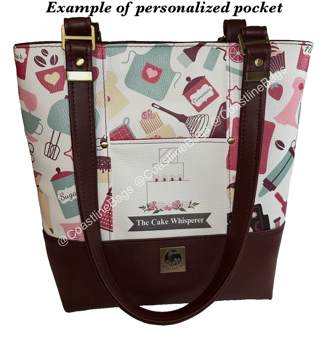 Baker's Theme Tote Bag (With Exterior Pockets)