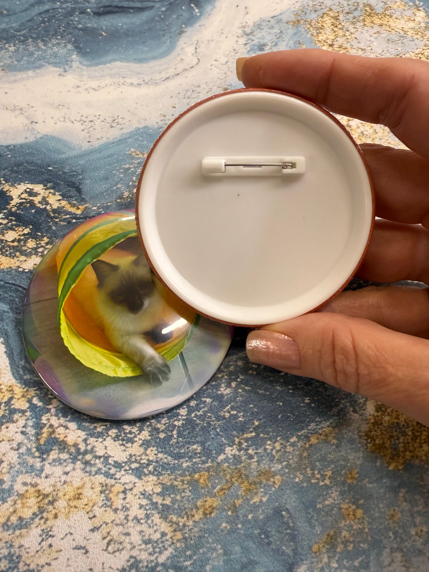 3" Round Custom Photo Magnets, Mirrors, or Pins